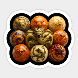 Reimagined Dragon Balls from Dragon Ball Z Sticker